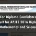 APJEE 2016 Diploma Exam Results