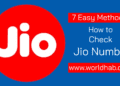 how to check jio number