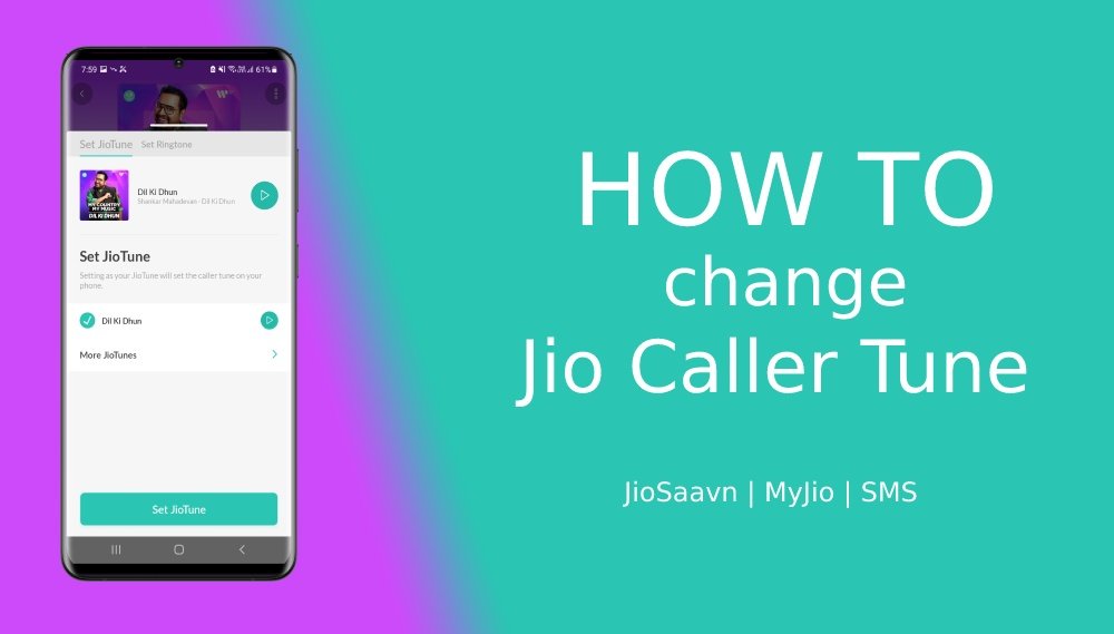 how to change jio caller tune