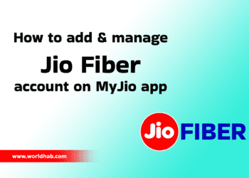 how to add and manage jio fiber account on myjio app