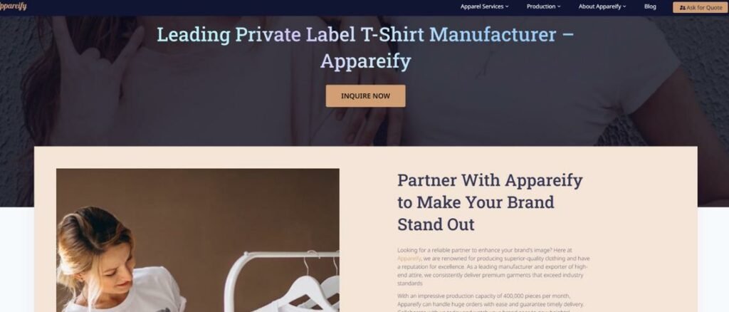 private label t-shirt