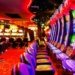 Vibrant Array of Colorful Slot Machines