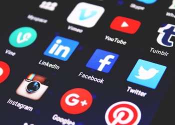 Flip social media app logo on smartphone screen