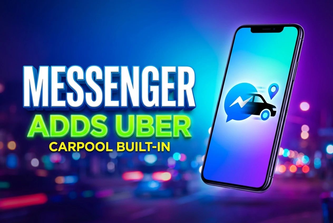 how to book an uber carpool through facebook messenger