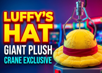 16 inch Luffy straw hat plush from arcade crane games