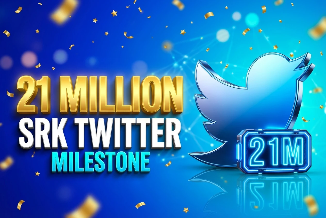 Shah Rukh Khan Reaches 21 Million Twitter Followers in Prague Shah Rukh Khan celebrates 21 million Twitter followers in Prague