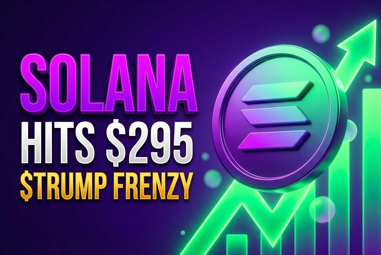 Solana Breaks $295 Barrier Thanks to Trump Coin Trading how trump coin trading helped solana break 295 barrier