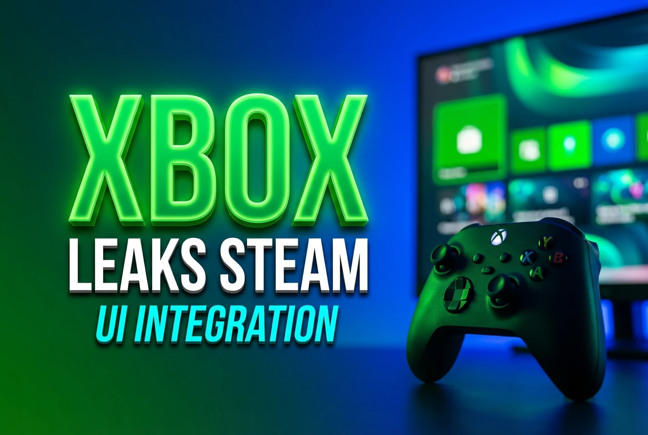 A Deleted Image Shows Steam Integration Coming to the Xbox UI leaked image showing steam integration on xbox dashboard