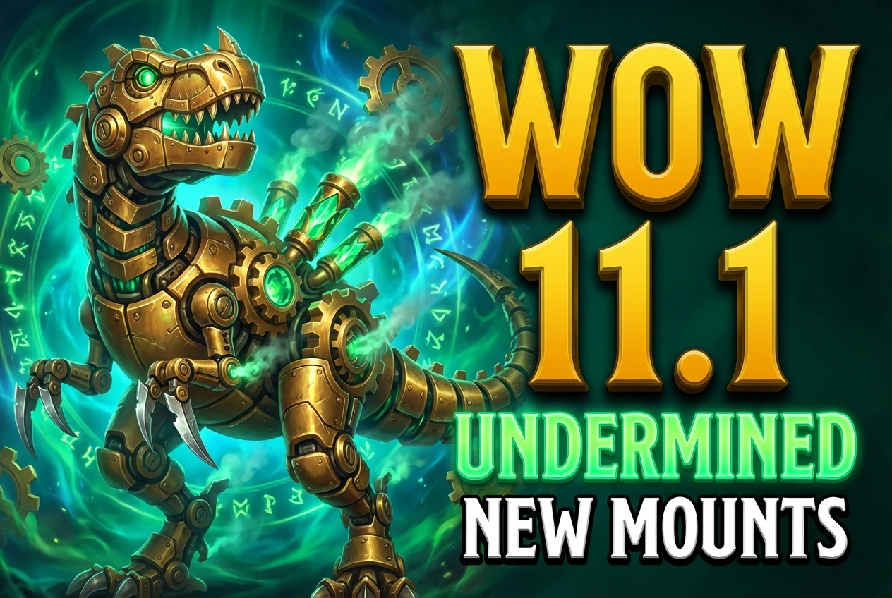 WoW 11.1 Undermined: 500% Mount Speeds and a New Goblin Raid WoW 11.1 Undermined 500 percent mount speed and goblin raid