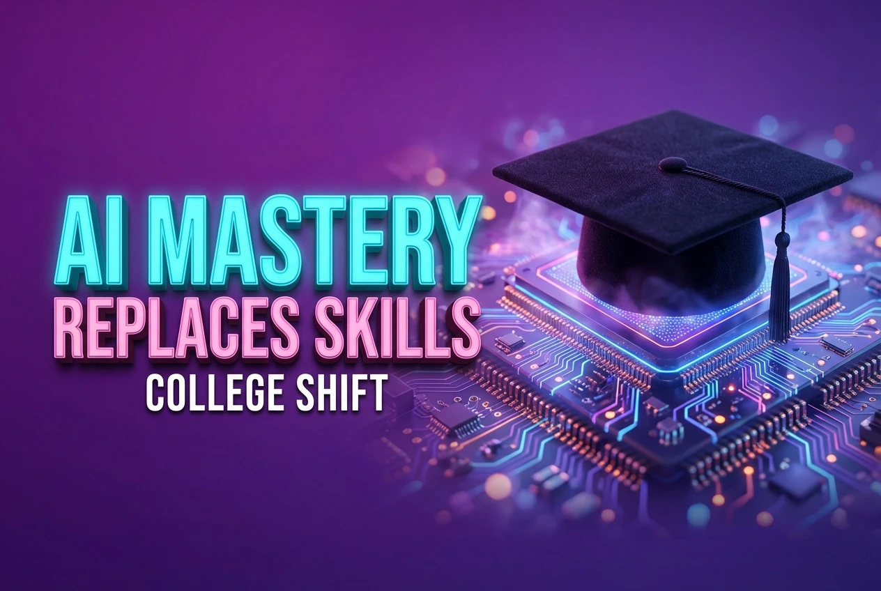College Students Abandon Traditional Skills for AI Mastery college students switching from traditional skills to AI mastery
