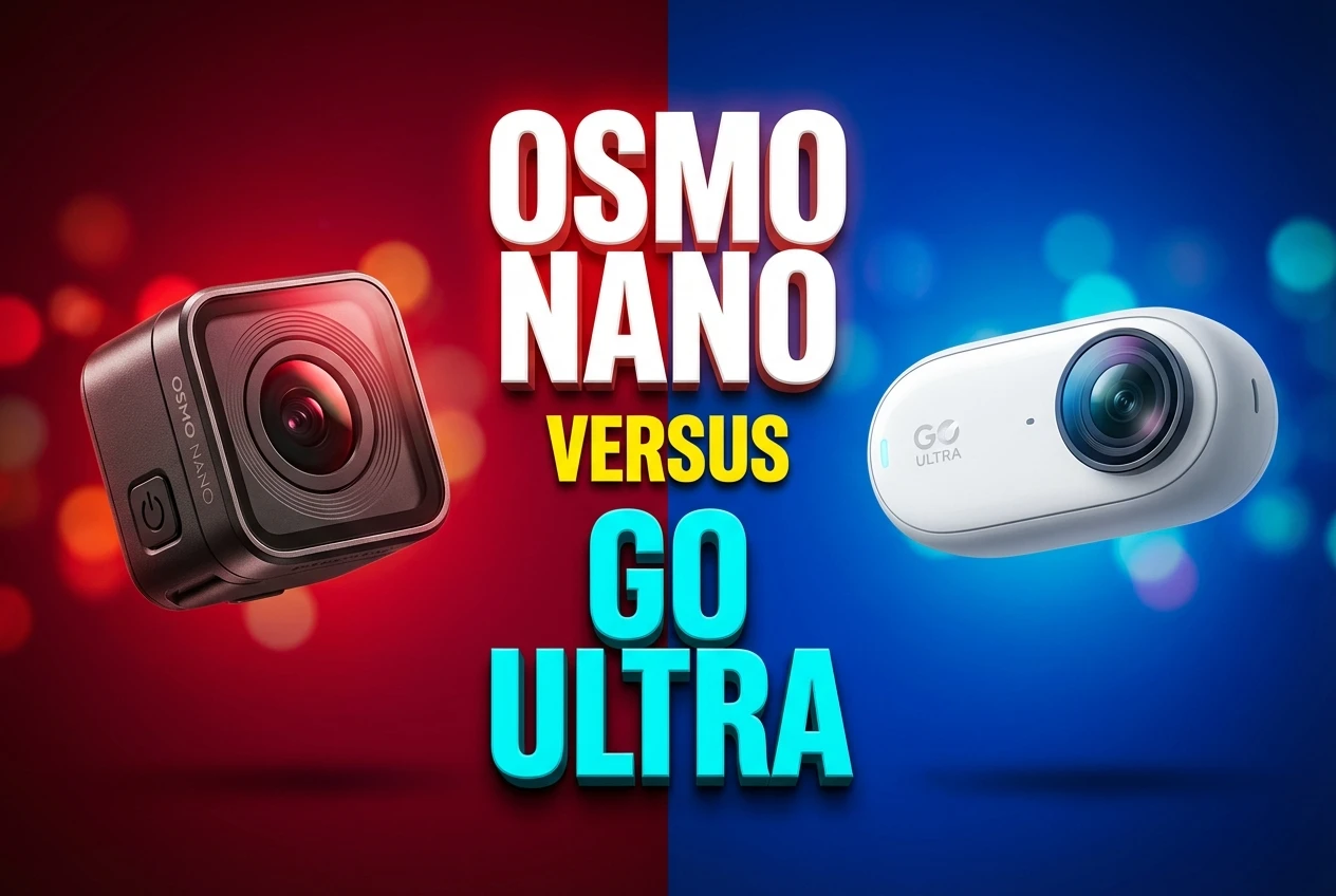 DJI Osmo Nano vs Insta360 Go Ultra tiny camera comparison review