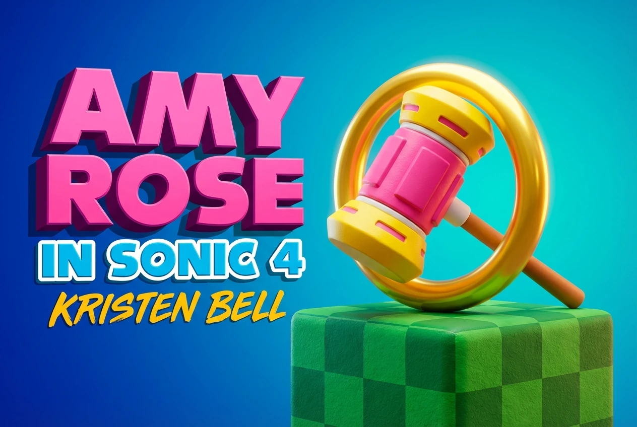 Kristen Bell Joins Sonic 4 as Amy Rose Amid Silver Rumors Kristen Bell playing Amy Rose in Sonic the Hedgehog 4