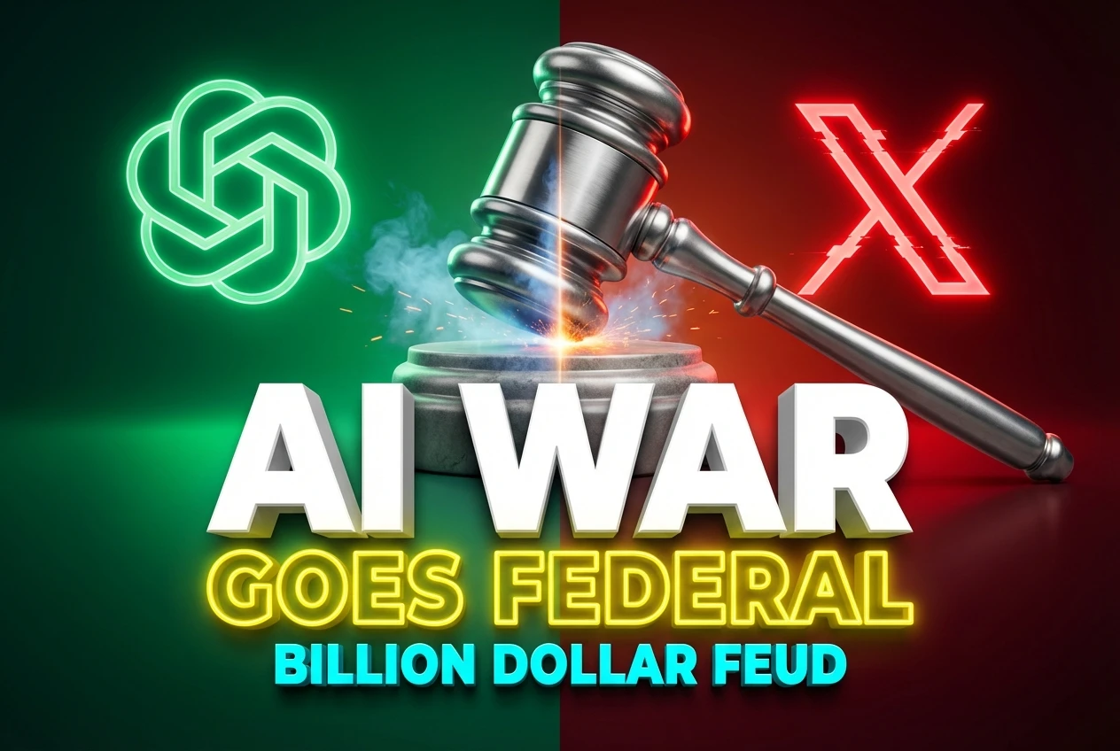 The Musk and Altman AI Feud Escalates Into a Federal Case Elon Musk and Sam Altman AI lawsuit federal court case