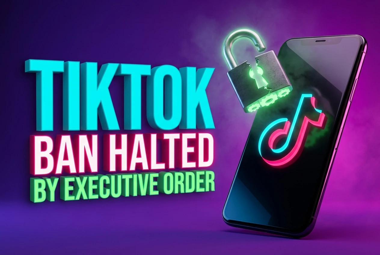 Trump Halts the TikTok Ban With Day One Executive Order Trump executive order halting tiktok ban on day one
