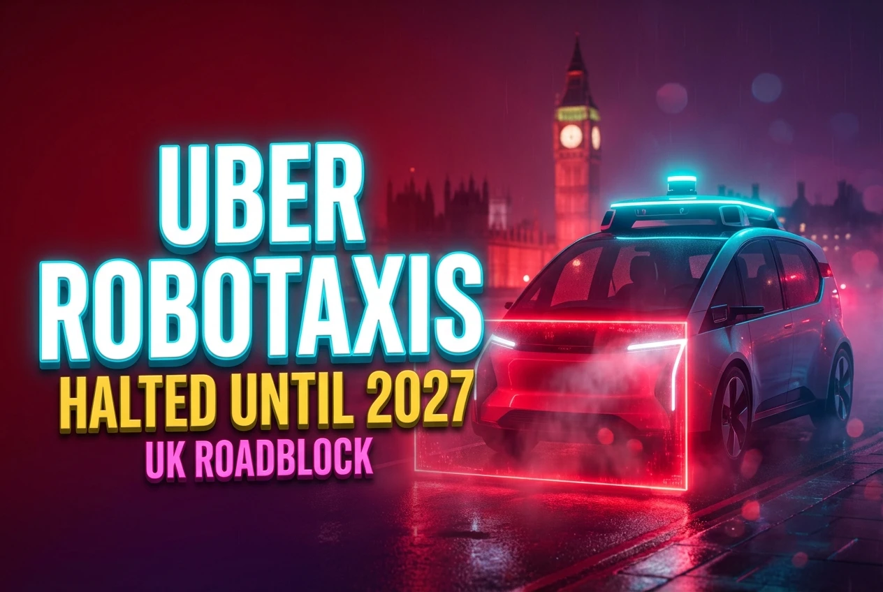 Uber Robotaxis Face a Three-Year Delay on British Roads uber autonomous robotaxi launch delay in the united kingdom