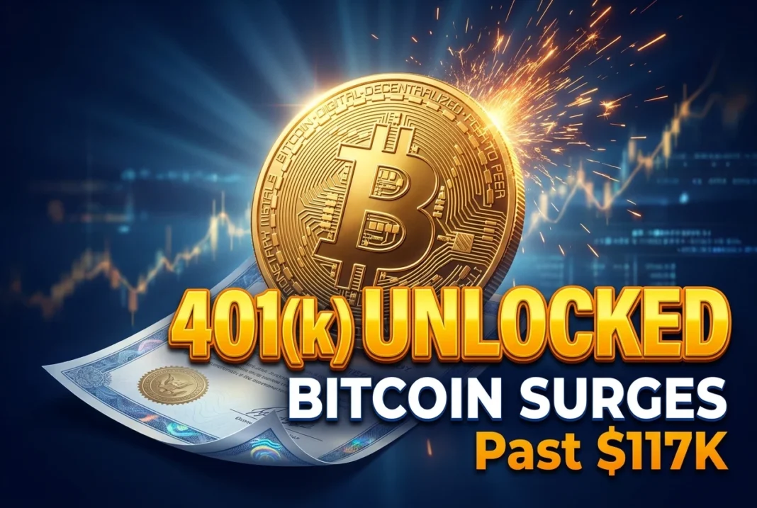 Crypto Markets Surge as Trump Opens Retirement Funds to Digital Assets trumps 401k crypto order sends bitcoin past 117000